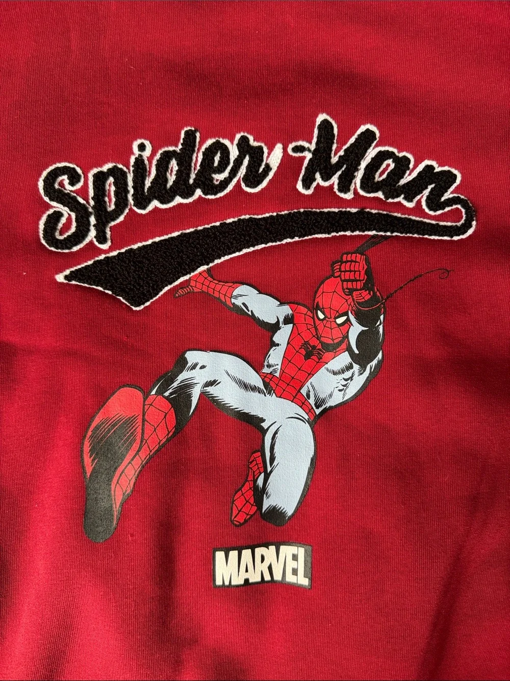 MARVEL Spiderman Red & White Kids Snap-Front Fleece Jacket, NWT, sz kids 5